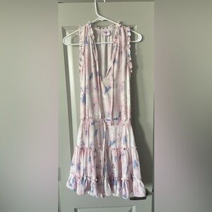 buddy love pink/purple fit and flare summer dress